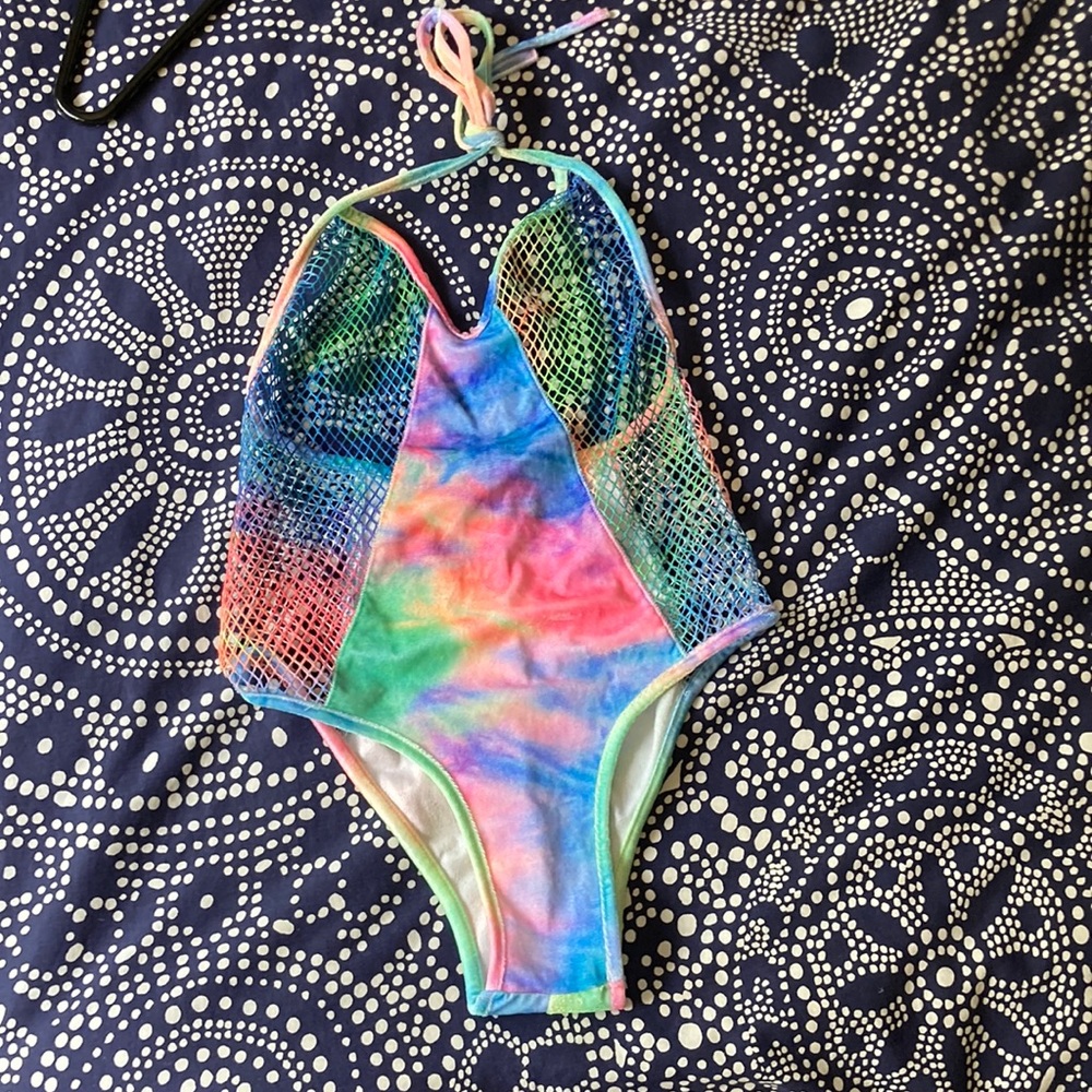 Bodysuit with mesh.